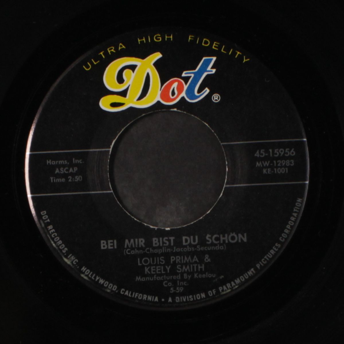 bei mir bist du schon / i don't know why by LOUIS PRIMA & KEELY SMITH