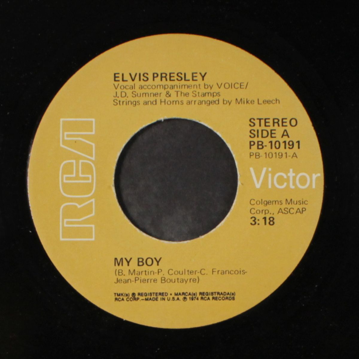 my boy / thinking about you by ELVIS PRESLEY