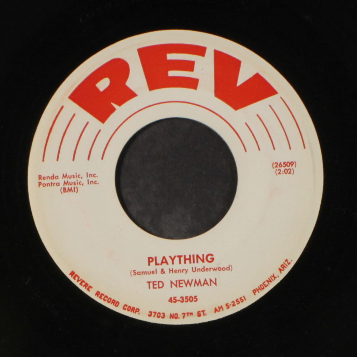 plaything / unlucky me by TED NEWMAN