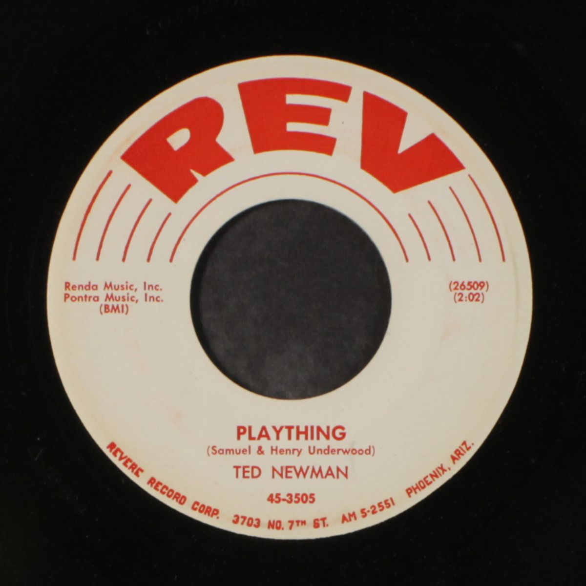 plaything / unlucky me by TED NEWMAN