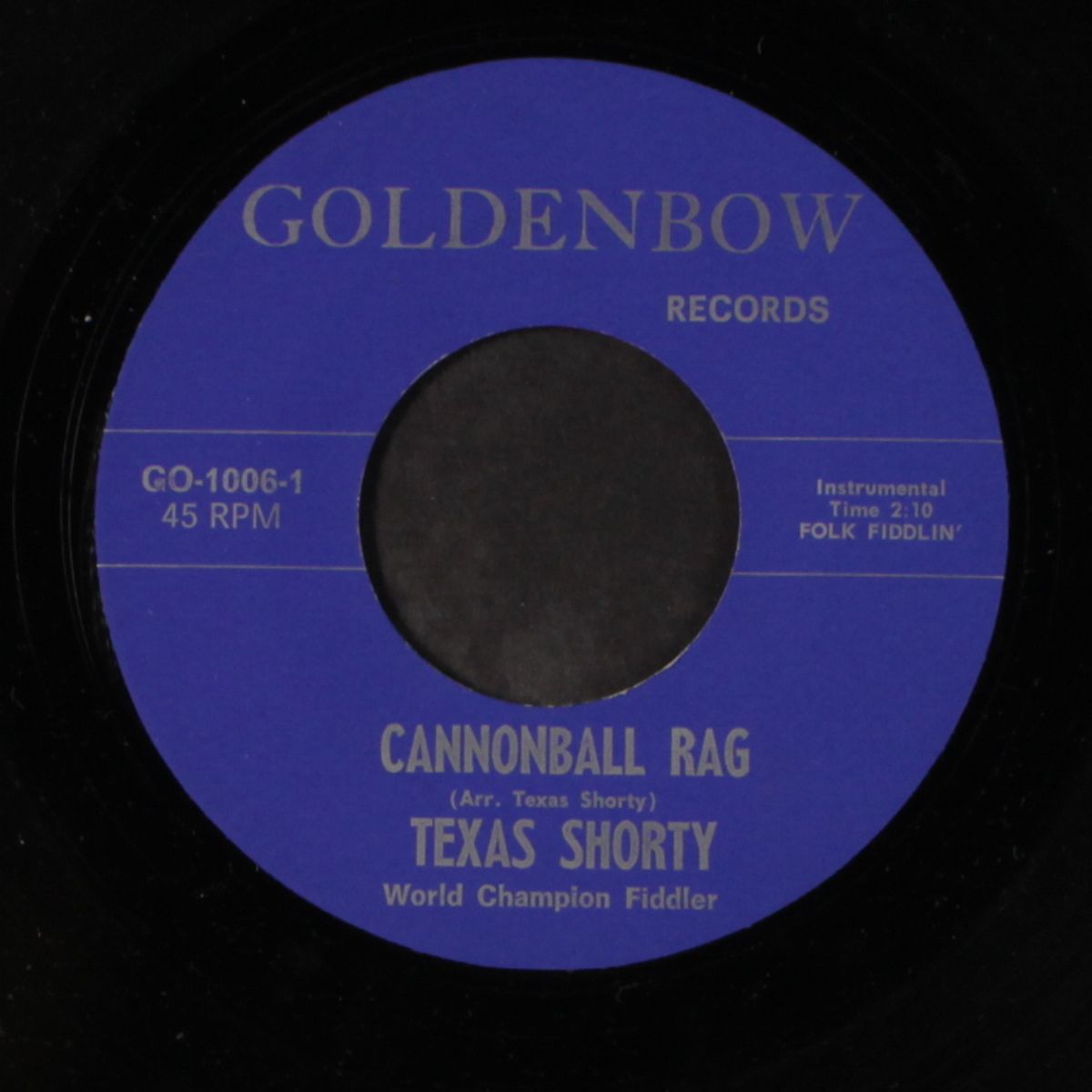 cannonball rag by TEXAS SHORTY