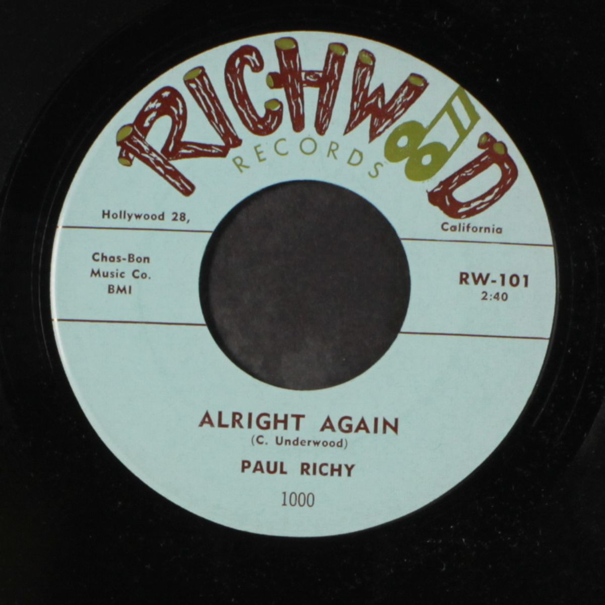 alright again / framed by PAUL RICHY