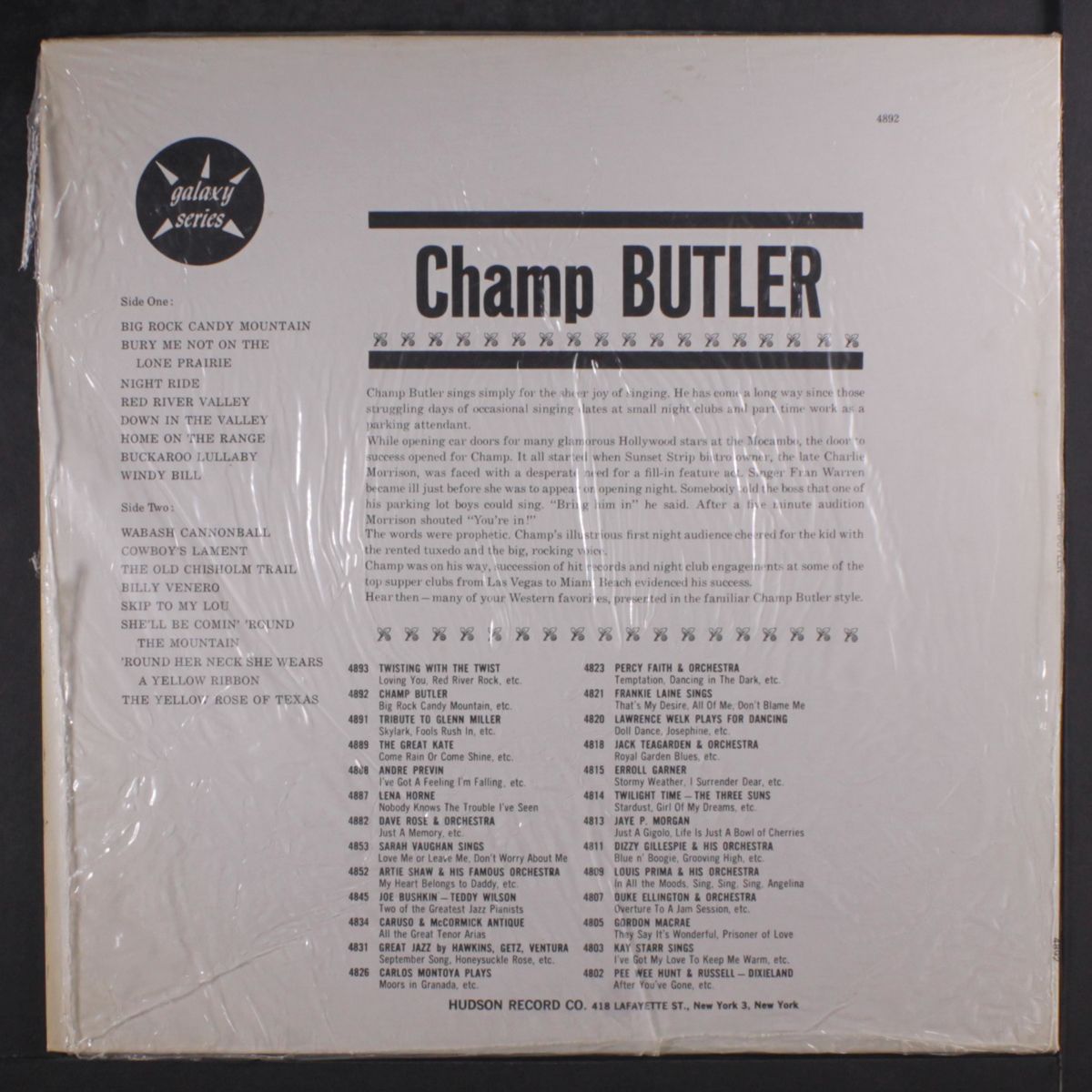 16 top western hits by CHAMP BUTLER