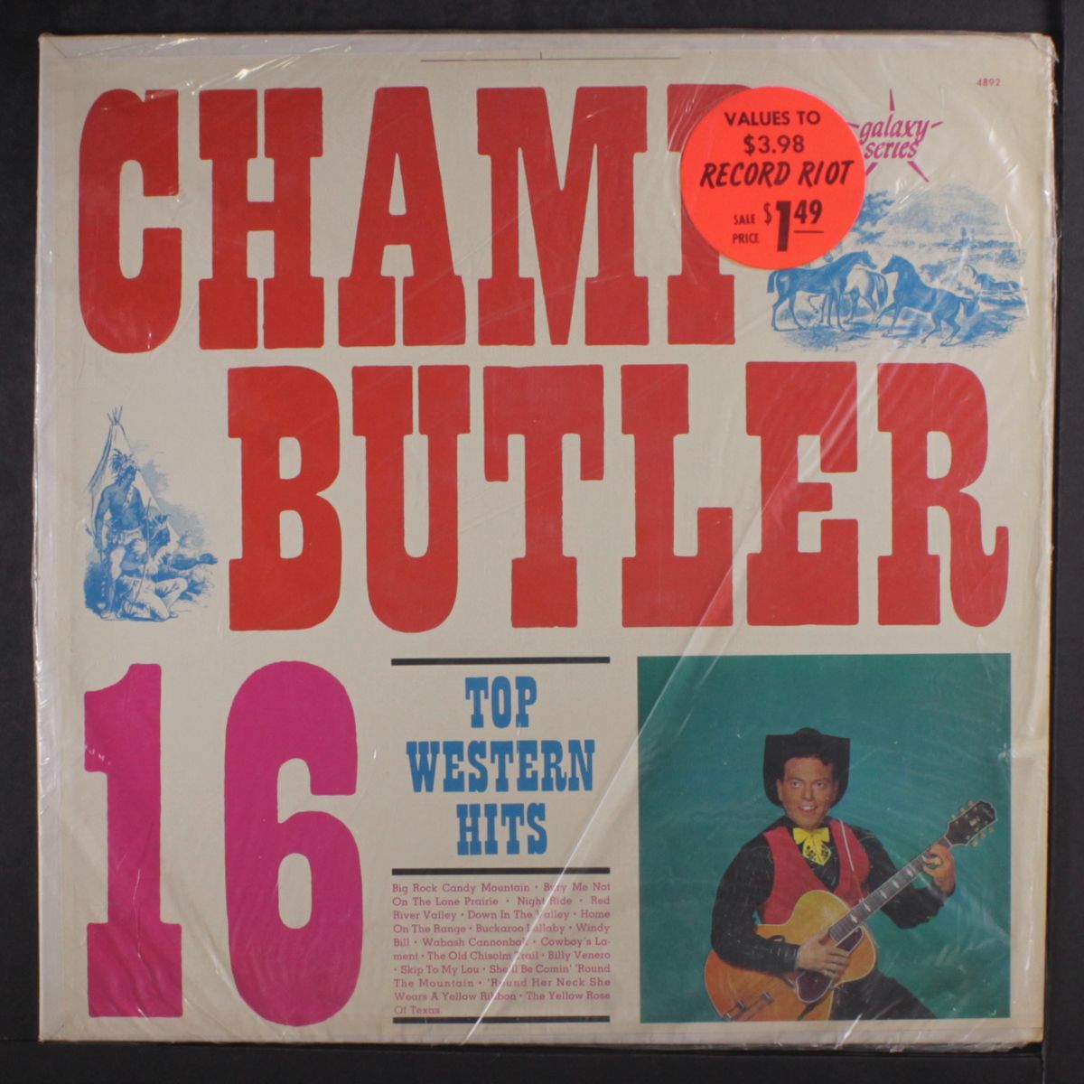 16 top western hits by CHAMP BUTLER