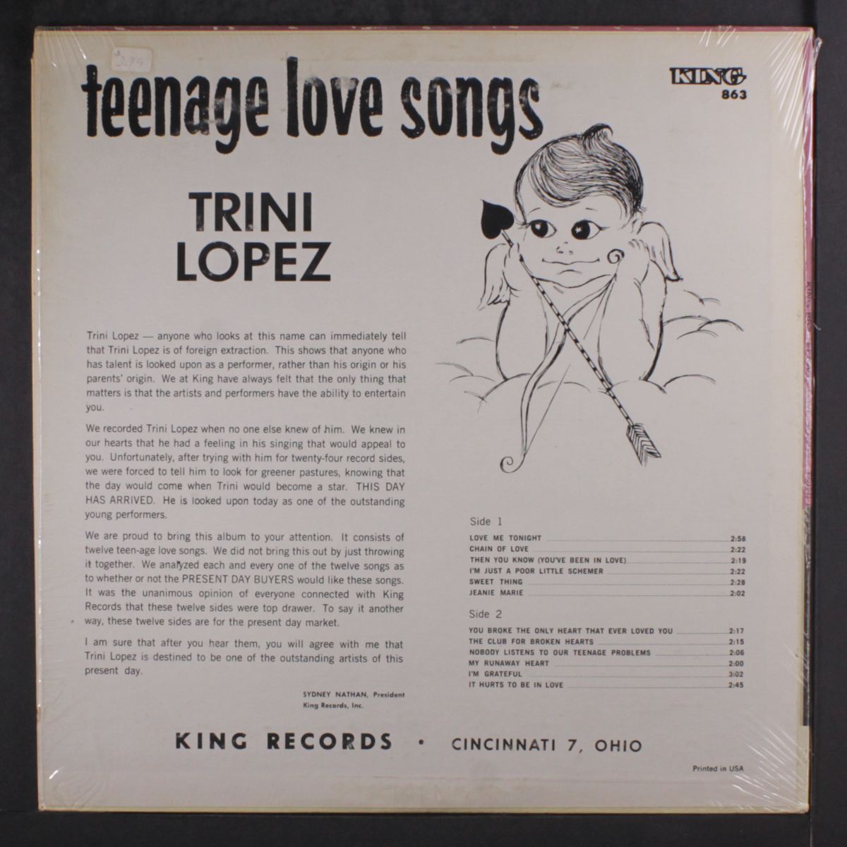 teenage love songs by TRINI LOPEZ