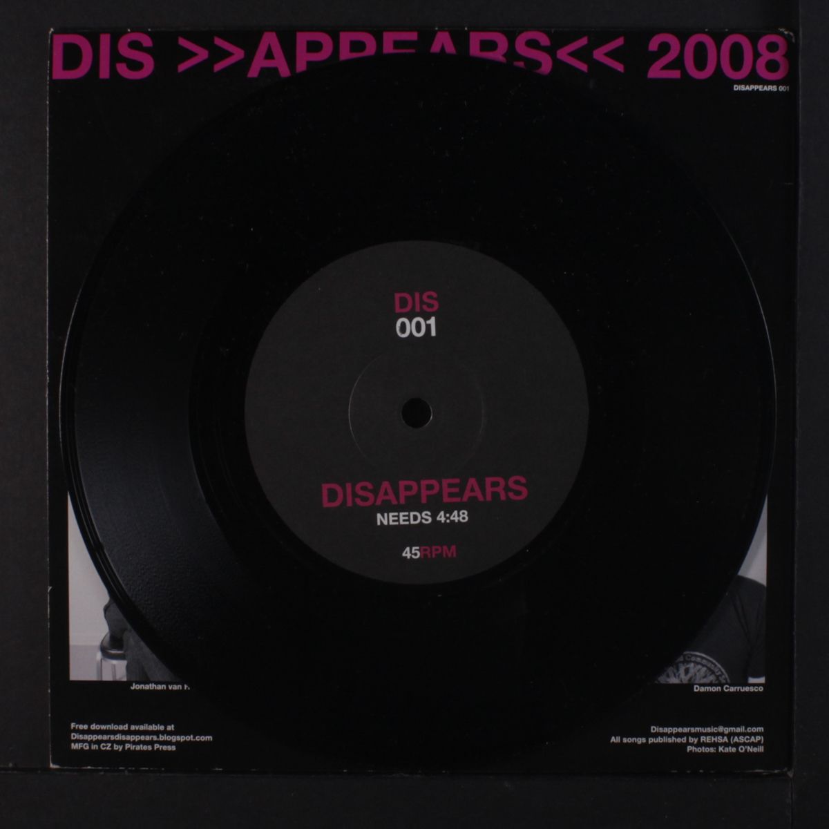 2008 by DISAPPEARS