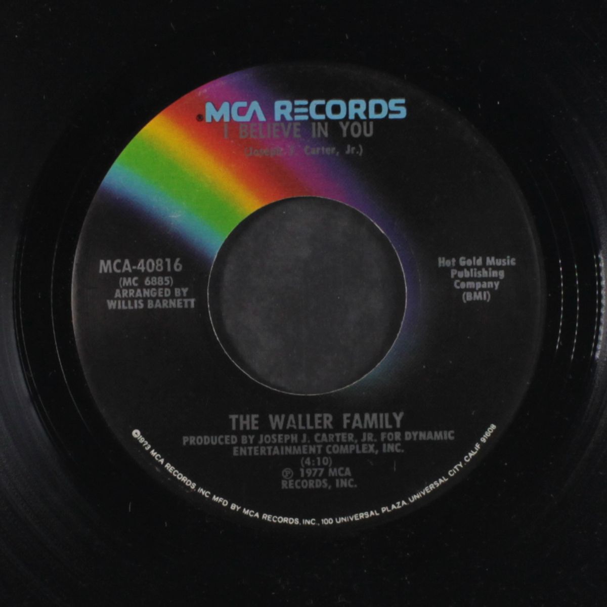 sweet disco daddy / i believe in you by WALLER FAMILY