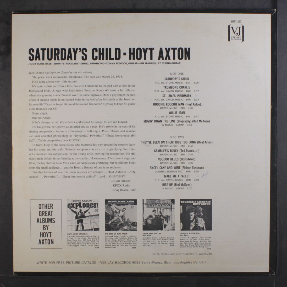 saturday's child by HOYT AXTON