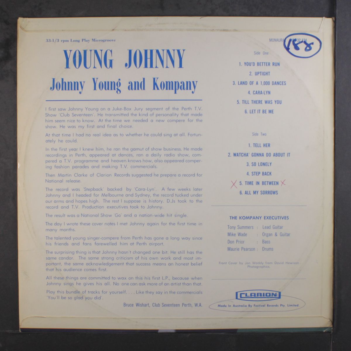 young johnny by JOHNNY YOUNG & KOMPANY