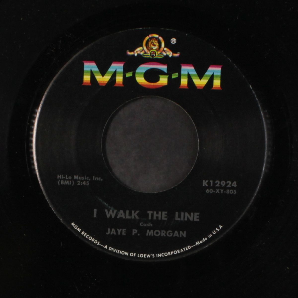 i walk the line / wondering where you are by JAYE P. MORGAN