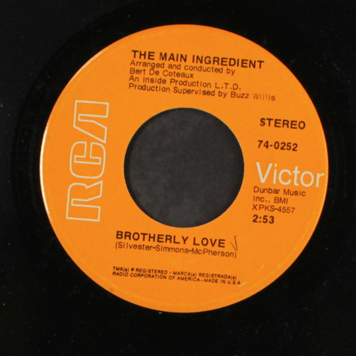 brotherly love / get back by MAIN INGREDIENT