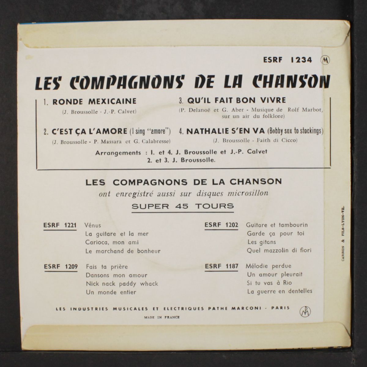 ronde mexicaine + 3 by LES COMPAGNONS DE LA CHANSON