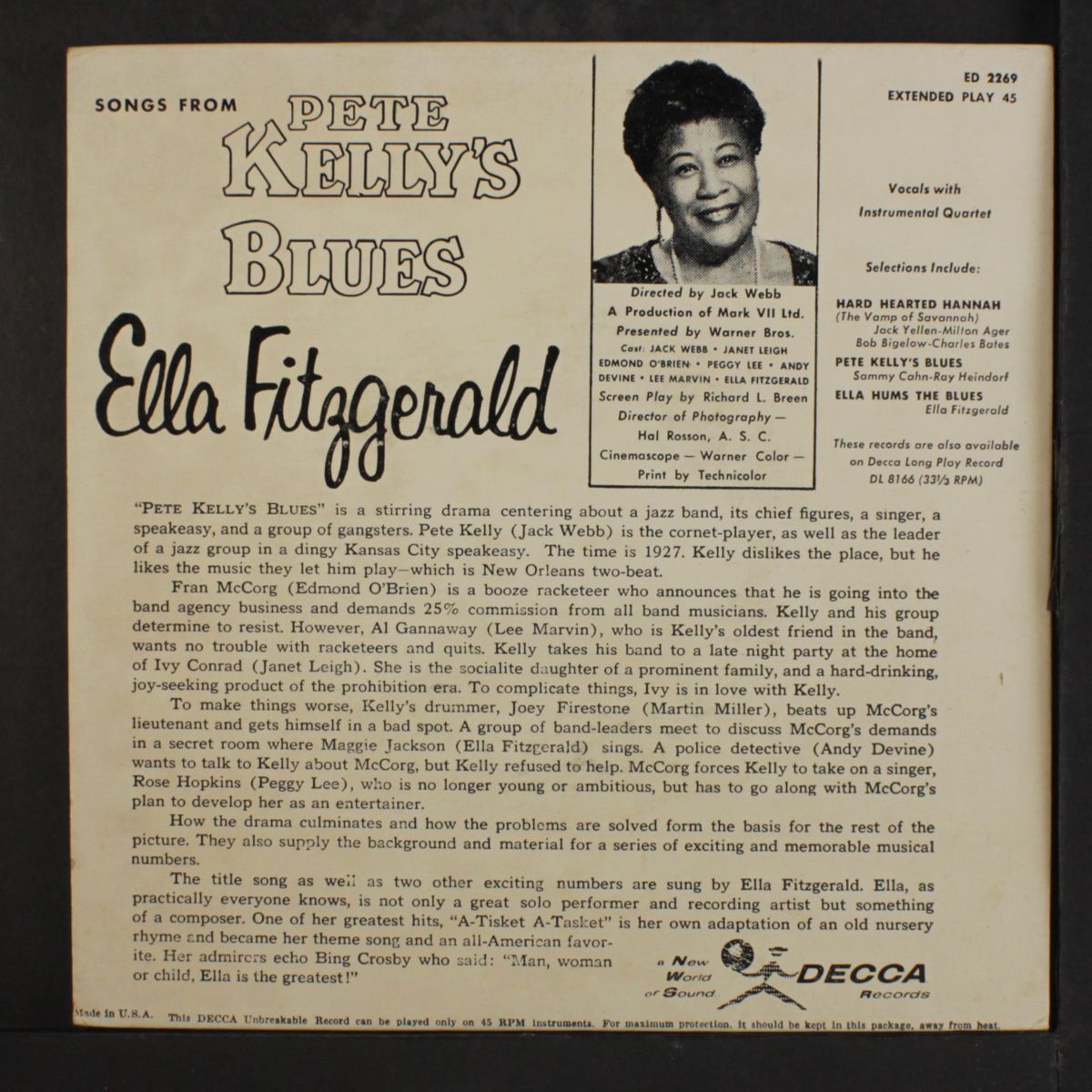 songs from pete kelly's blues by ELLA FITZGERALD