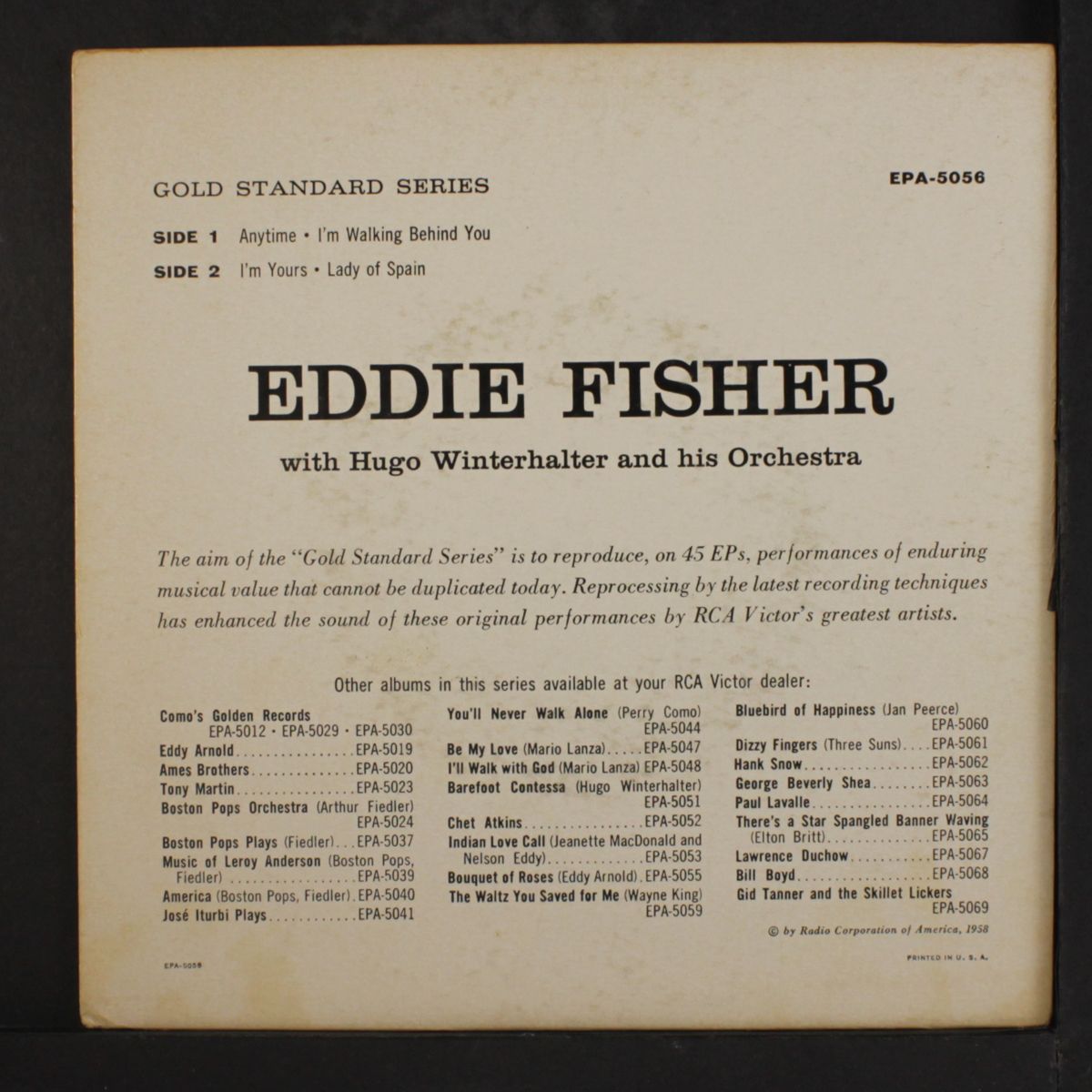 any time by EDDIE FISHER