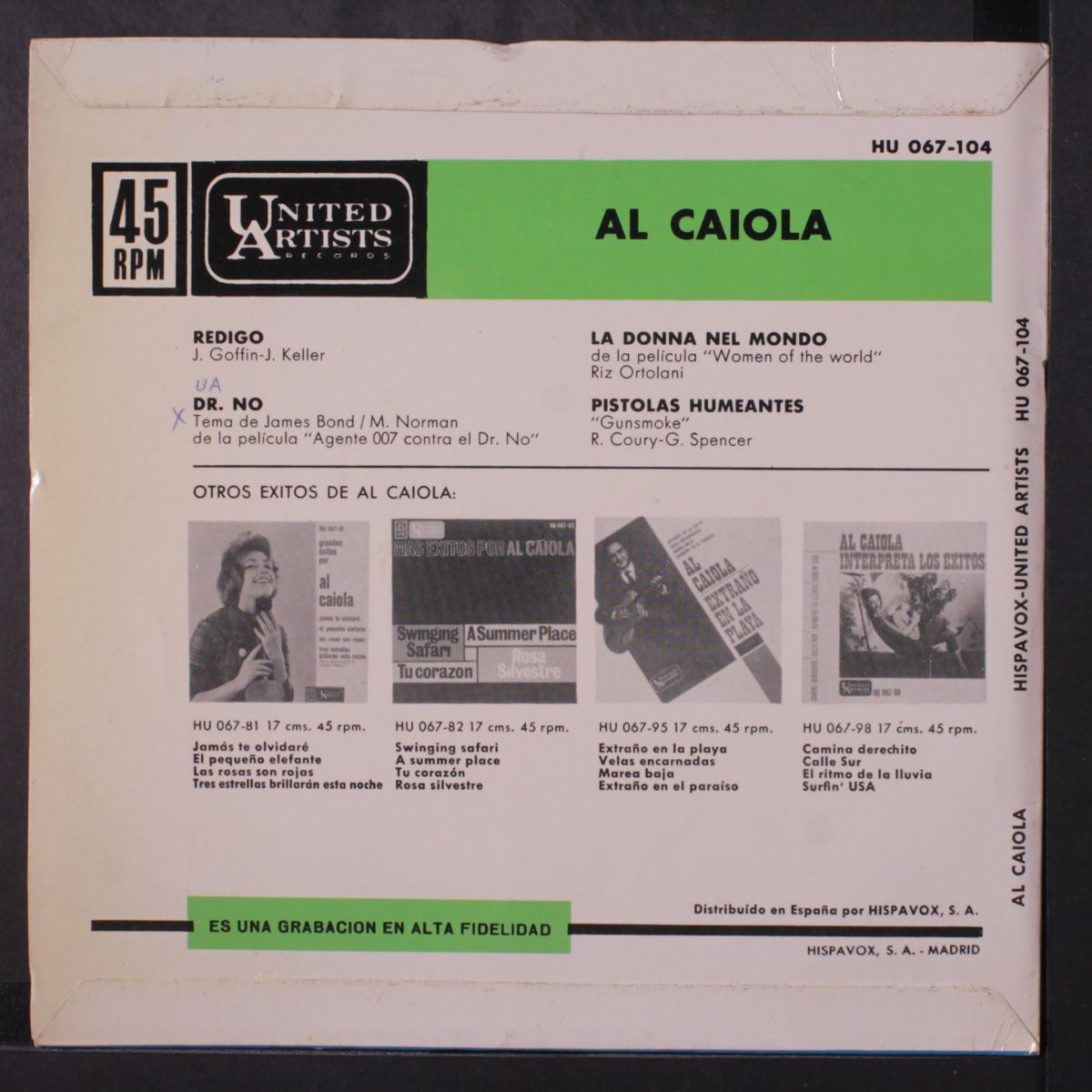 y guitarra su oro by AL CAIOLA
