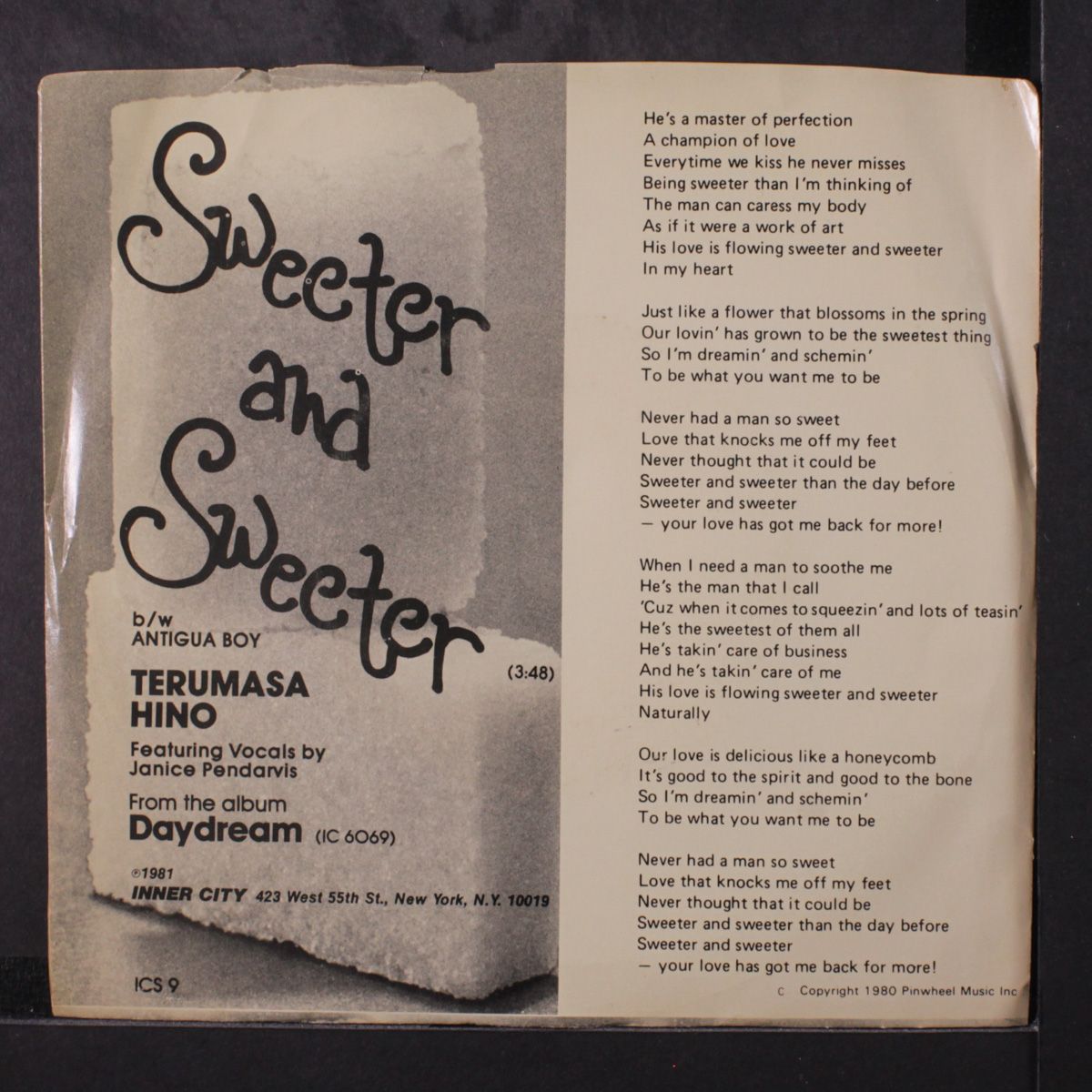 antigua boy / sweeter and sweeter by TERUMASA HINO