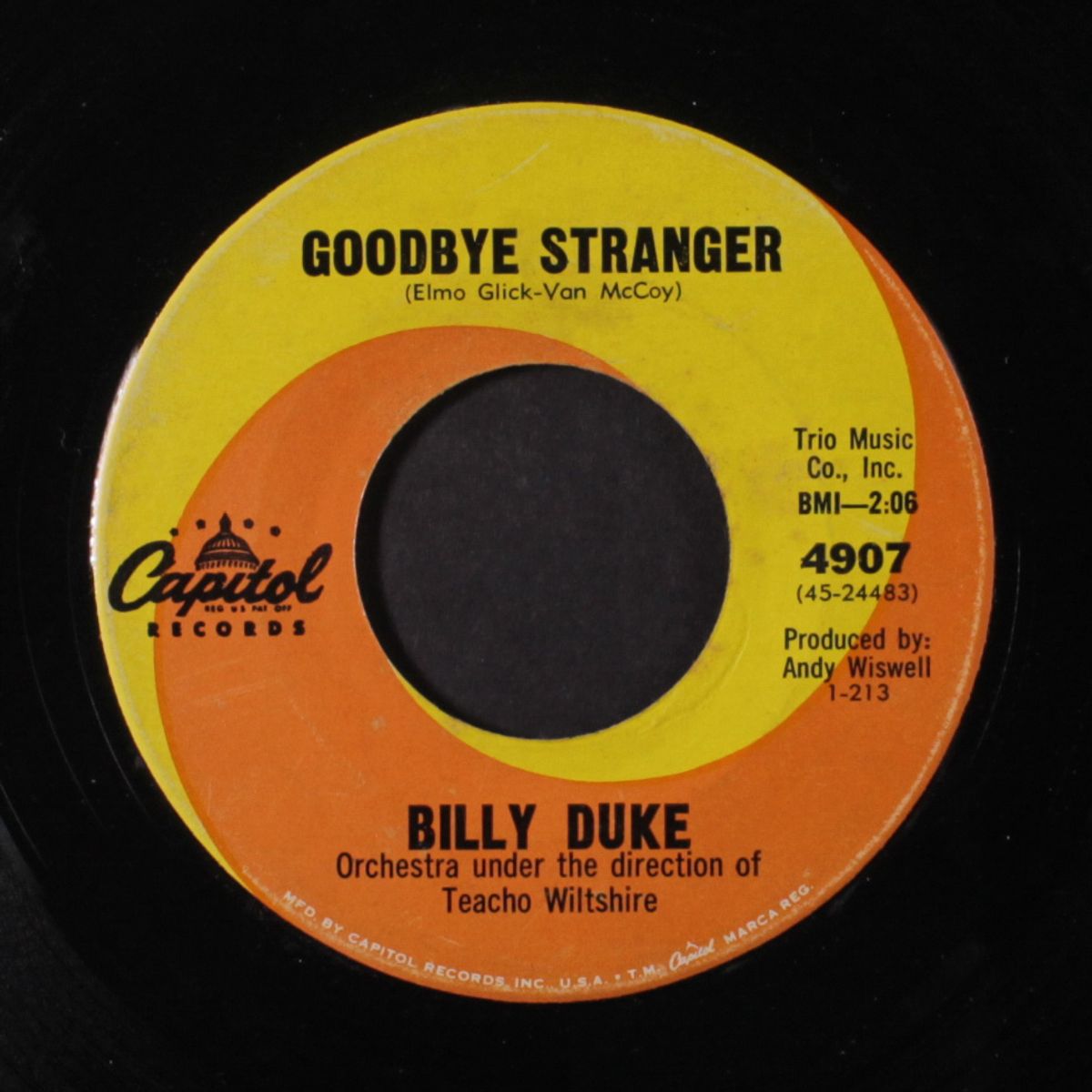 goodbye stranger / millionaire by BILLY DUKE