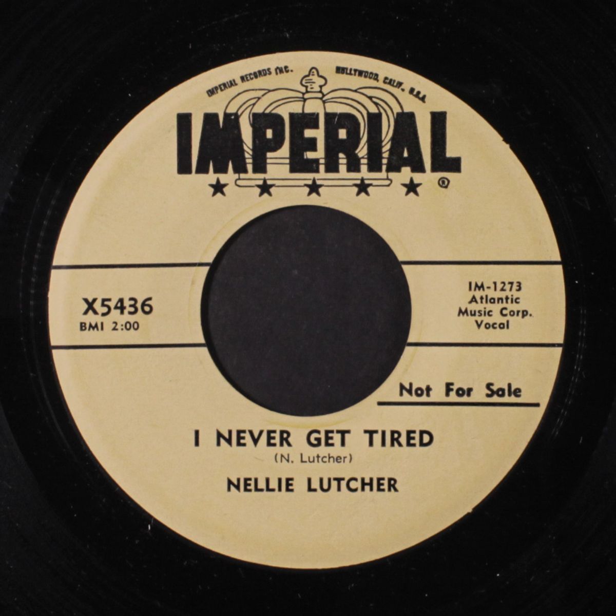 hurry on down / i never get tired by NELLIE LUTCHER