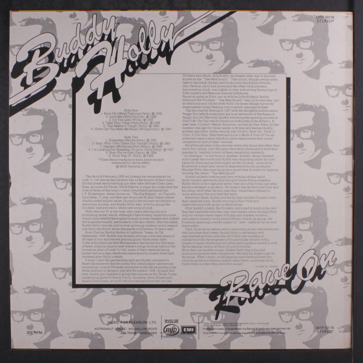 rave on by BUDDY HOLLY