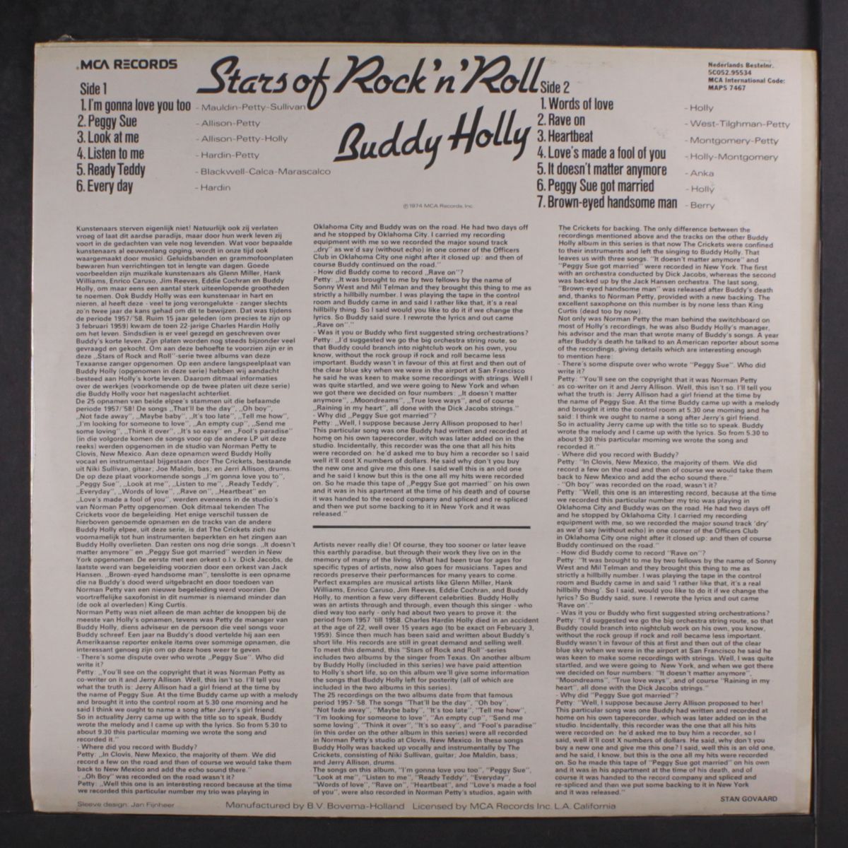 stars of rock 'n' roll by BUDDY HOLLY