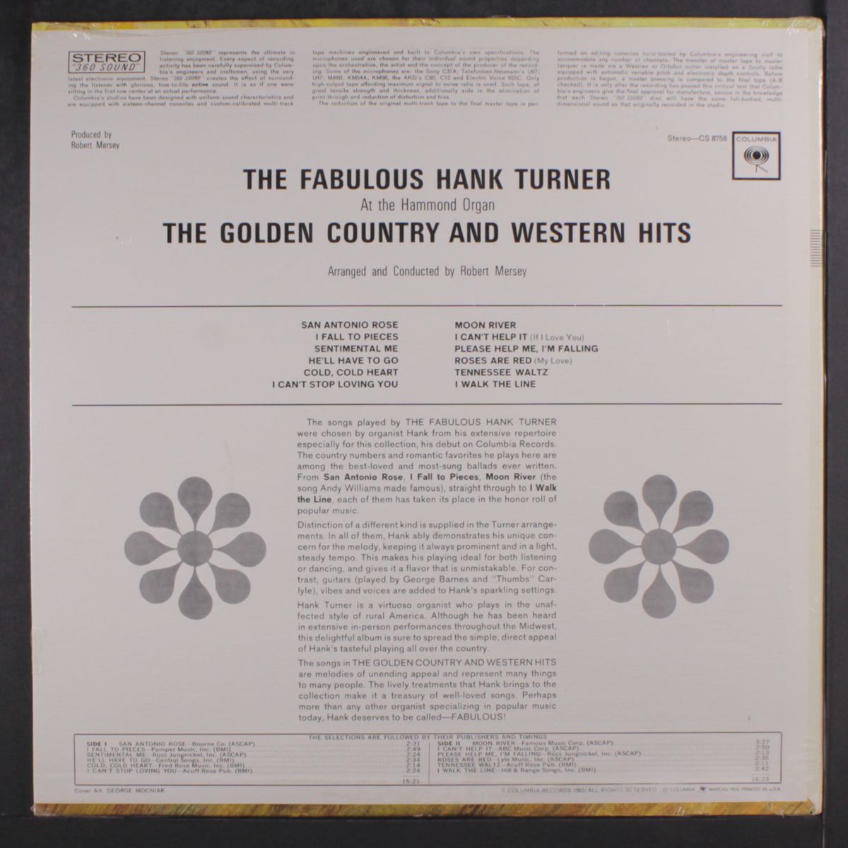 the golden country & western hits by HANK TURNER