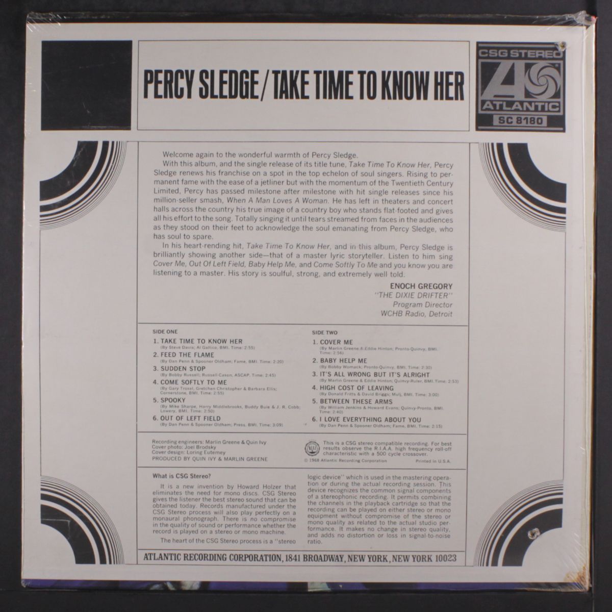 take time to know her by PERCY SLEDGE