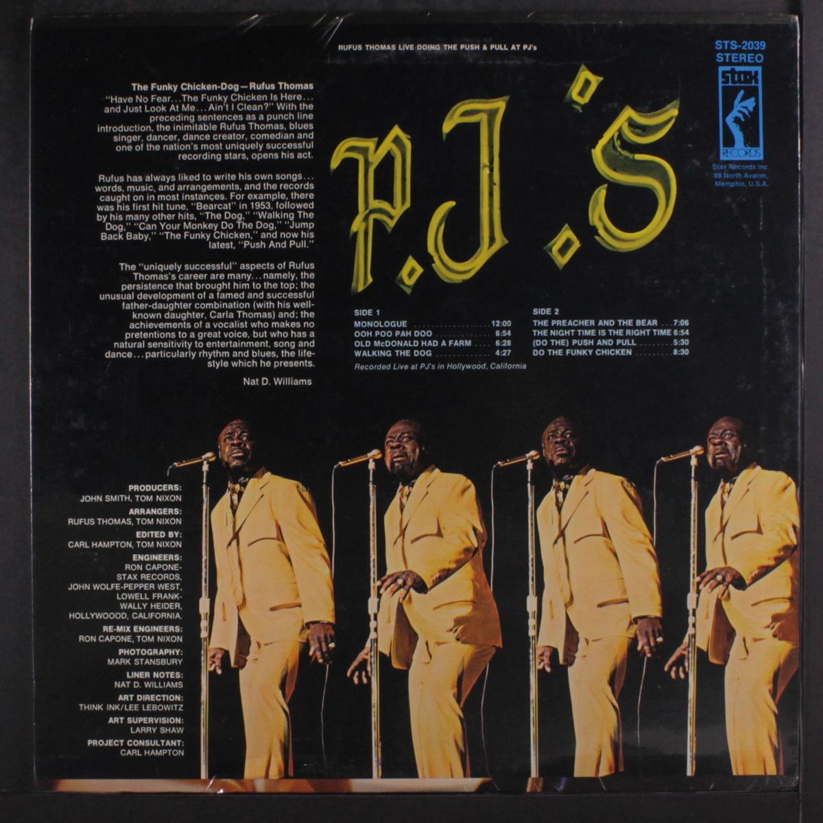 live, doing the push & pull at pj's by RUFUS THOMAS