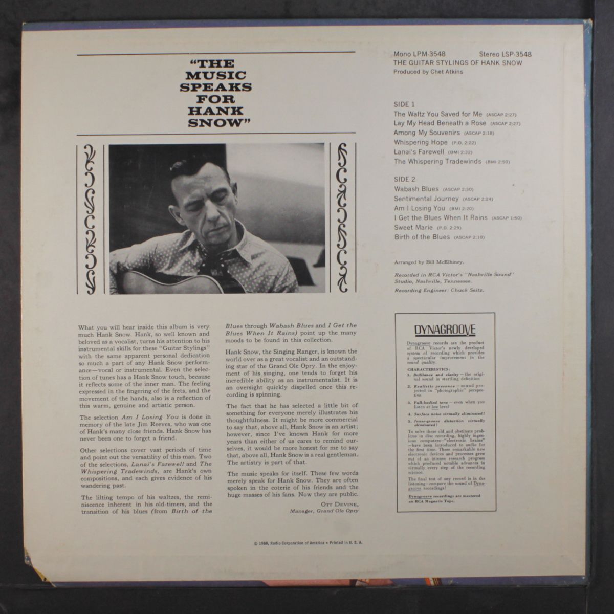 guitar stylings of by HANK SNOW