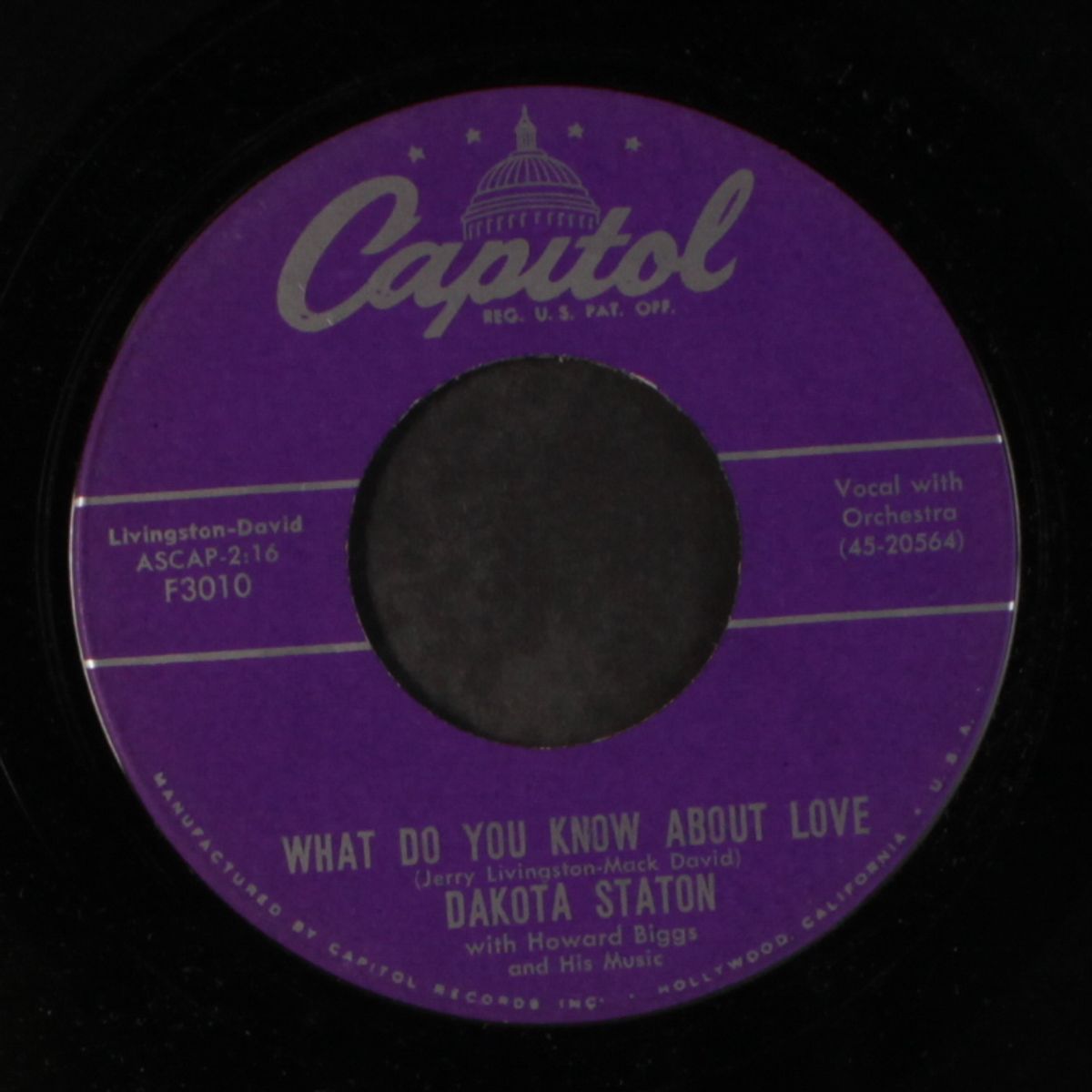 my heart's delight / what do you know about love by DAKOTA STATON