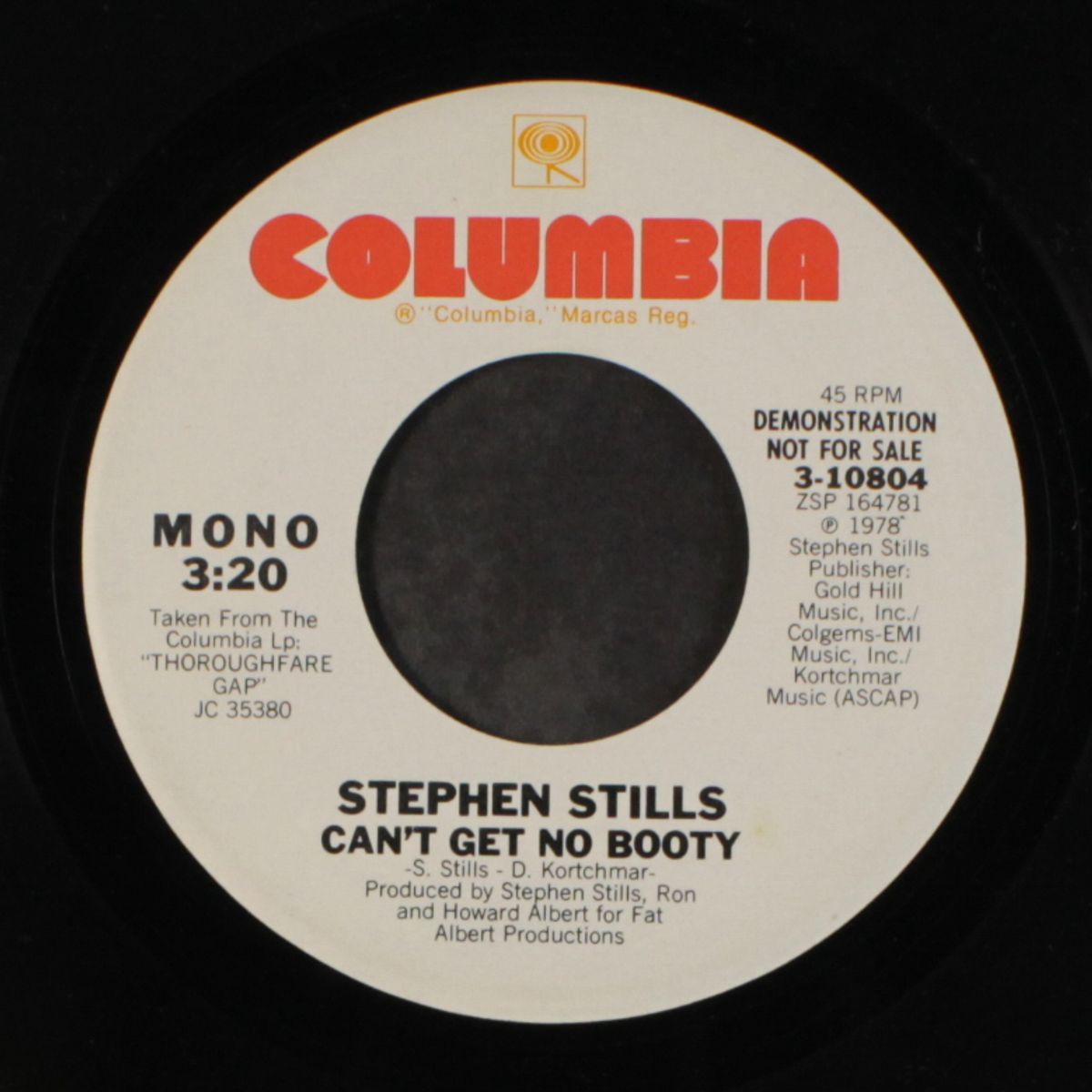 can't get no booty / mono by STEPHEN STILLS
