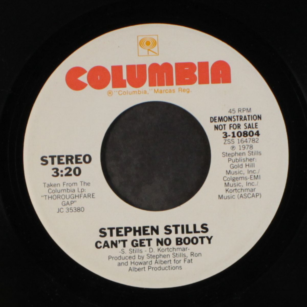 can't get no booty / mono by STEPHEN STILLS