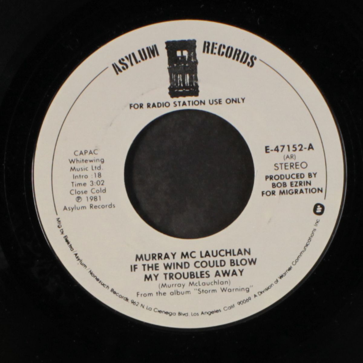 if the wind could blow my troubles away / mono by MURRAY MCLAUCHLAN