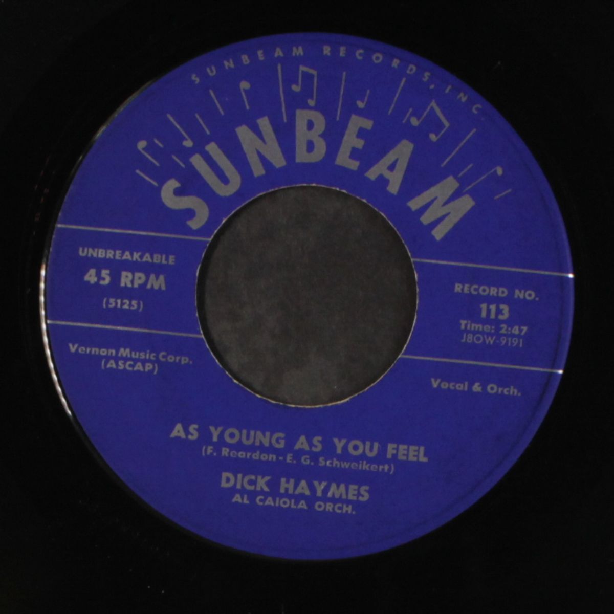 suffer / as young as you feel by DICK HAYMES