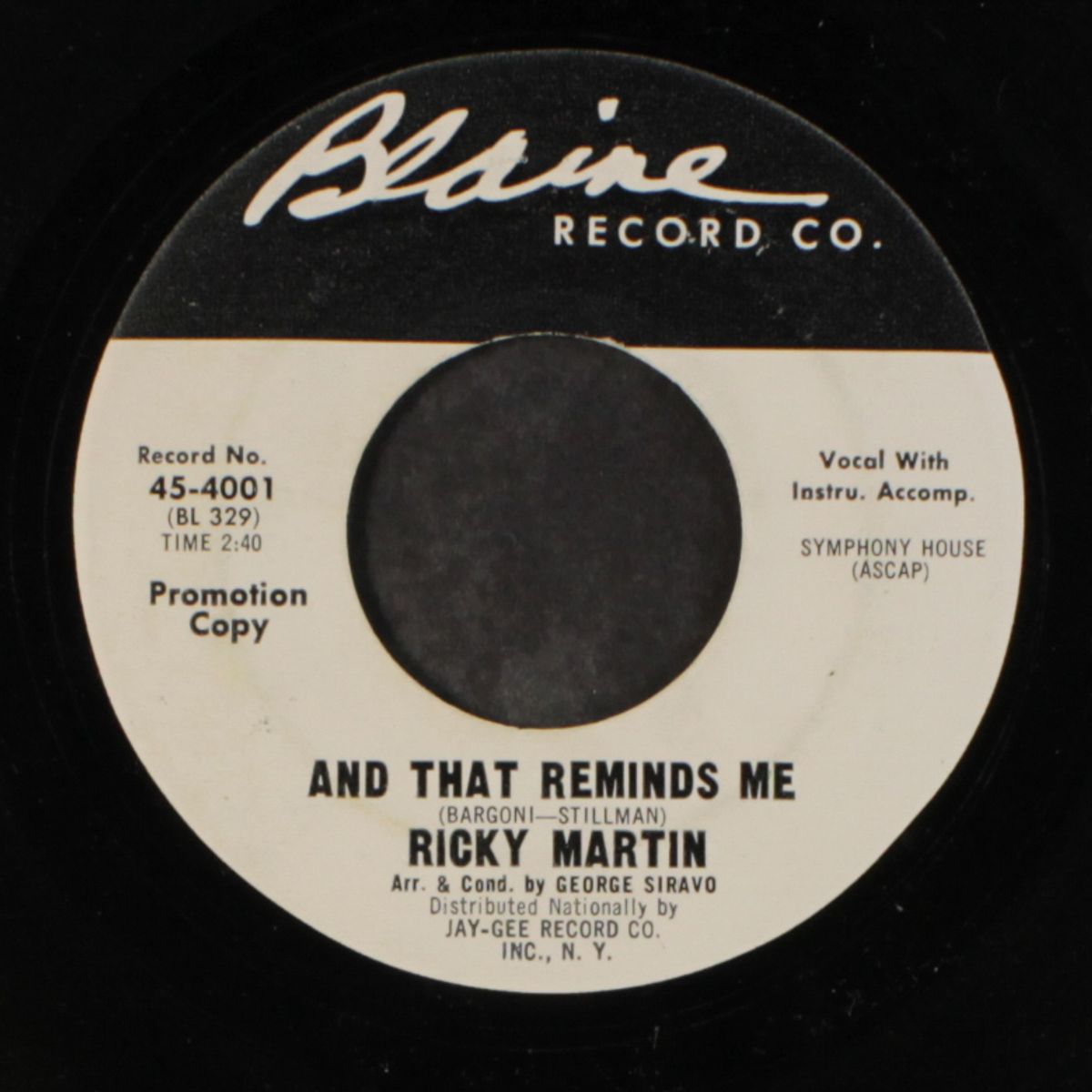 when i lost you / and that reminds me by RICKY MARTIN