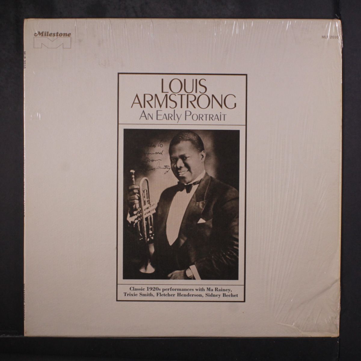 an early portrait by LOUIS ARMSTRONG