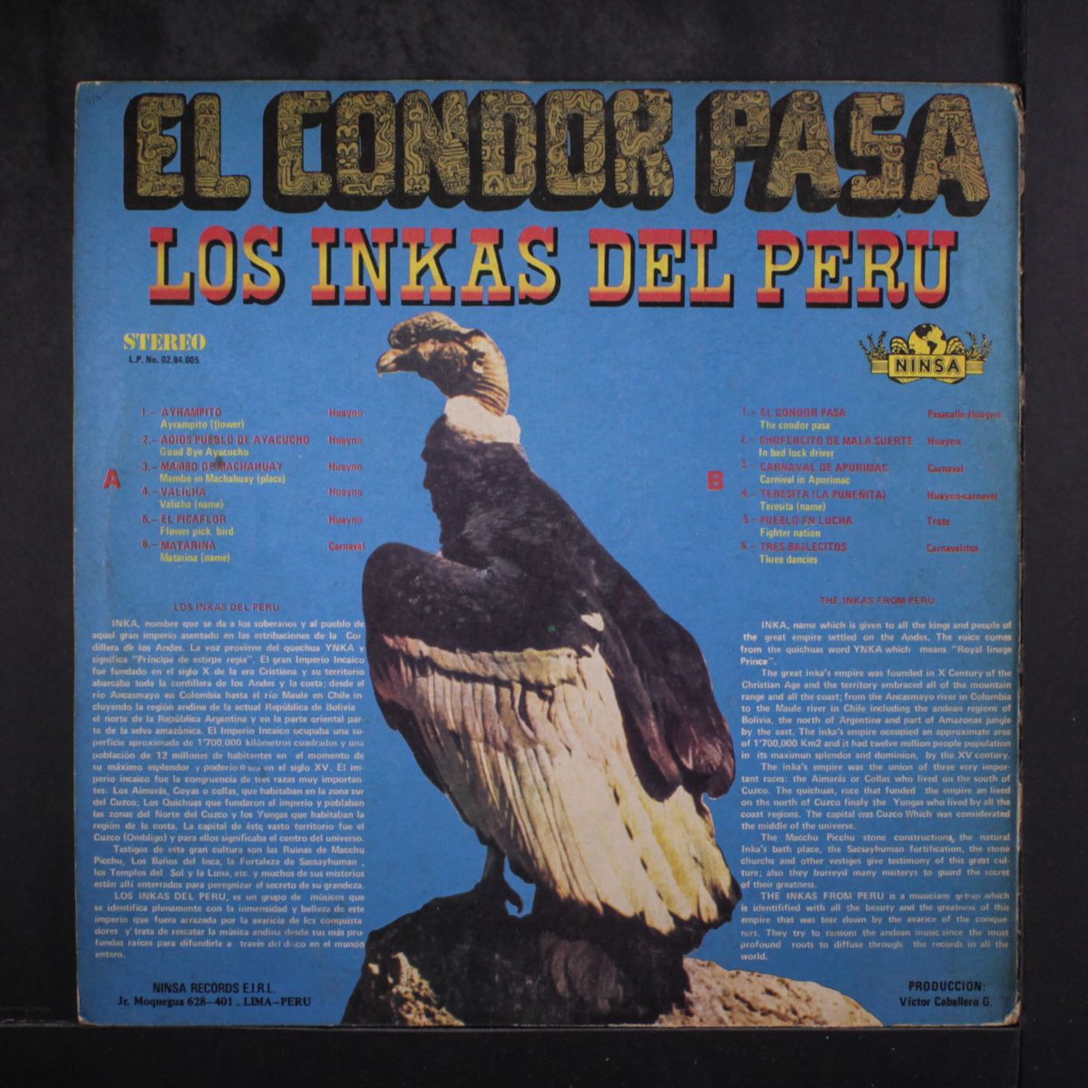 el condor pasa by LOS INKAS DEL PERU
