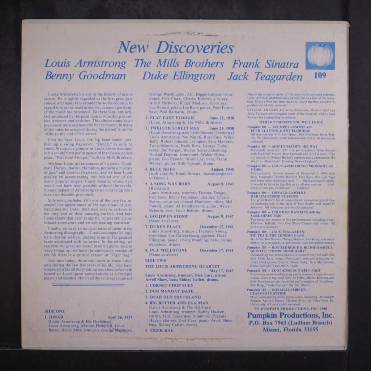 new discoveries by LOUIS ARMSTRONG