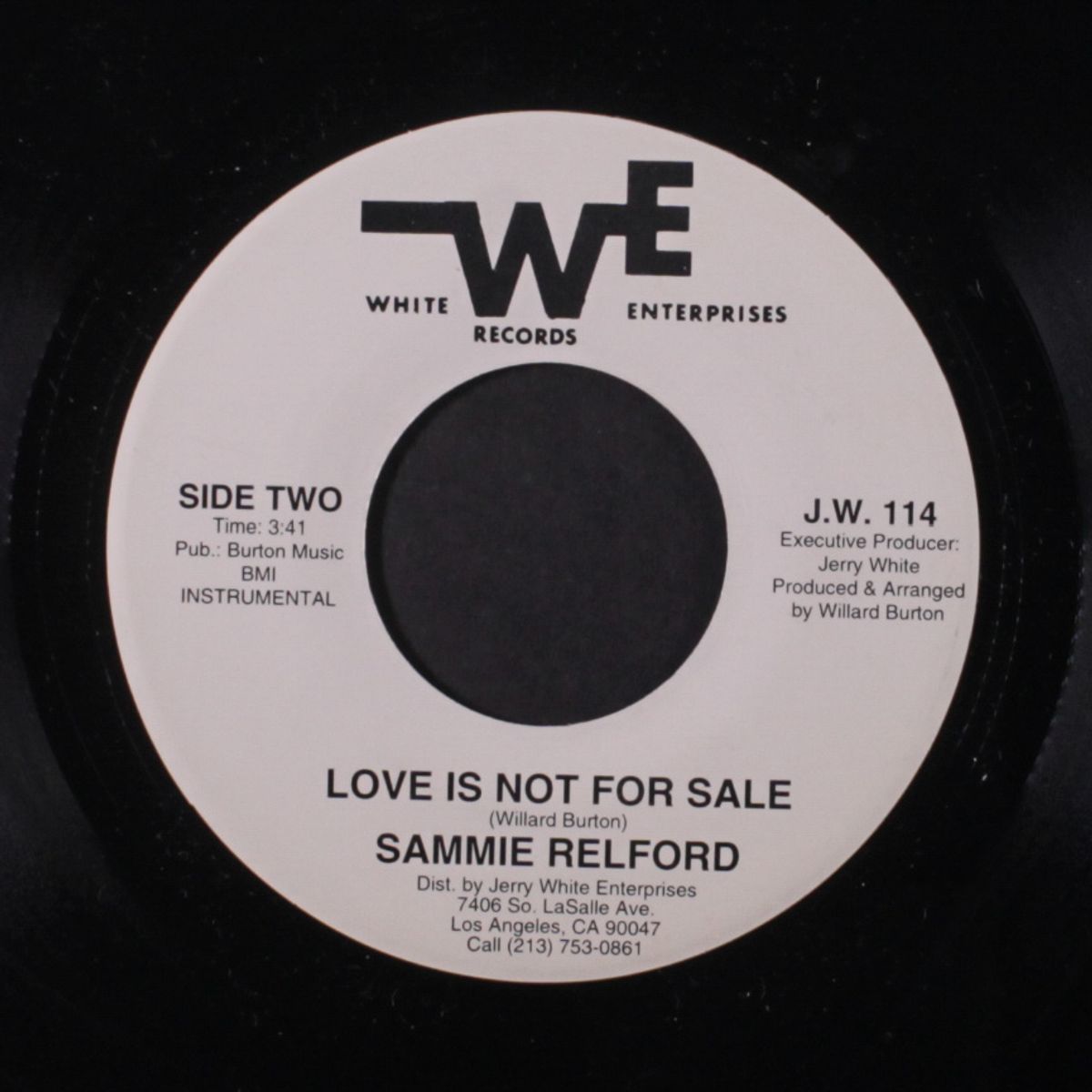 love is not for sale / instrumental by SAMMIE RELFORD
