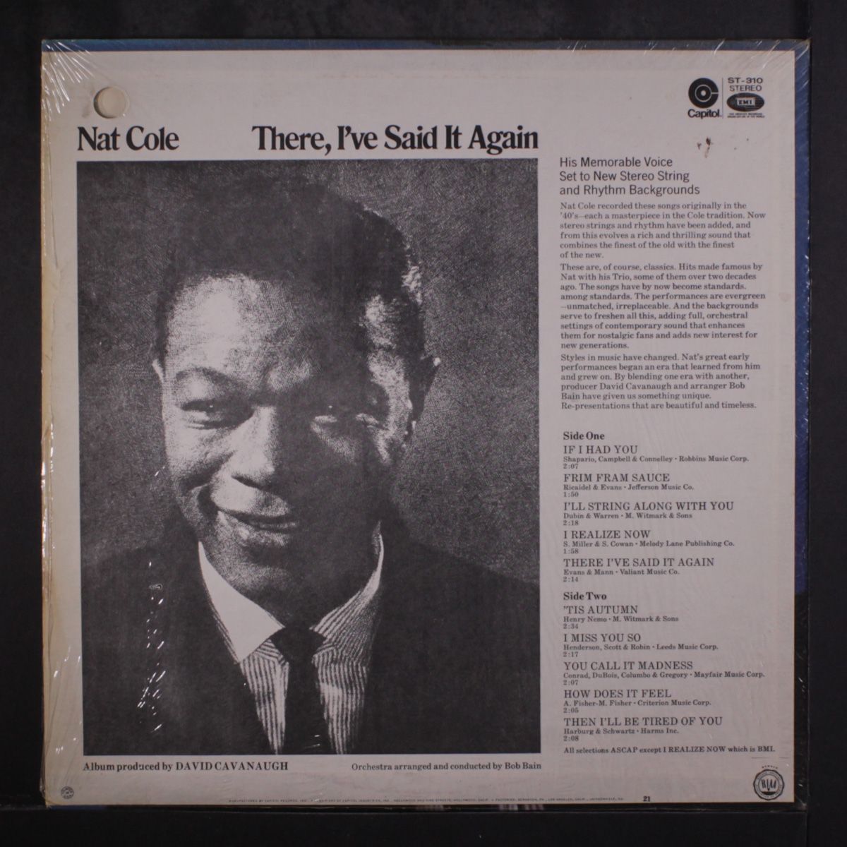 there, i've said it again by NAT KING COLE