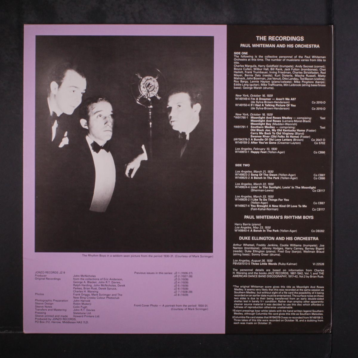 the chronological, vol. 9 (1929-1930) by BING CROSBY