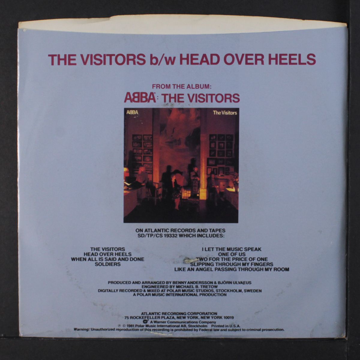 the visitors / head over heels by ABBA