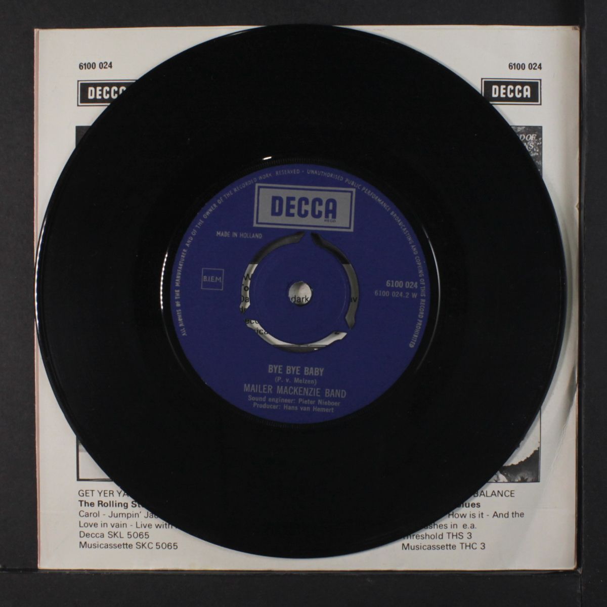 mary / bye bye baby by MAILER MACKENZIE BAND