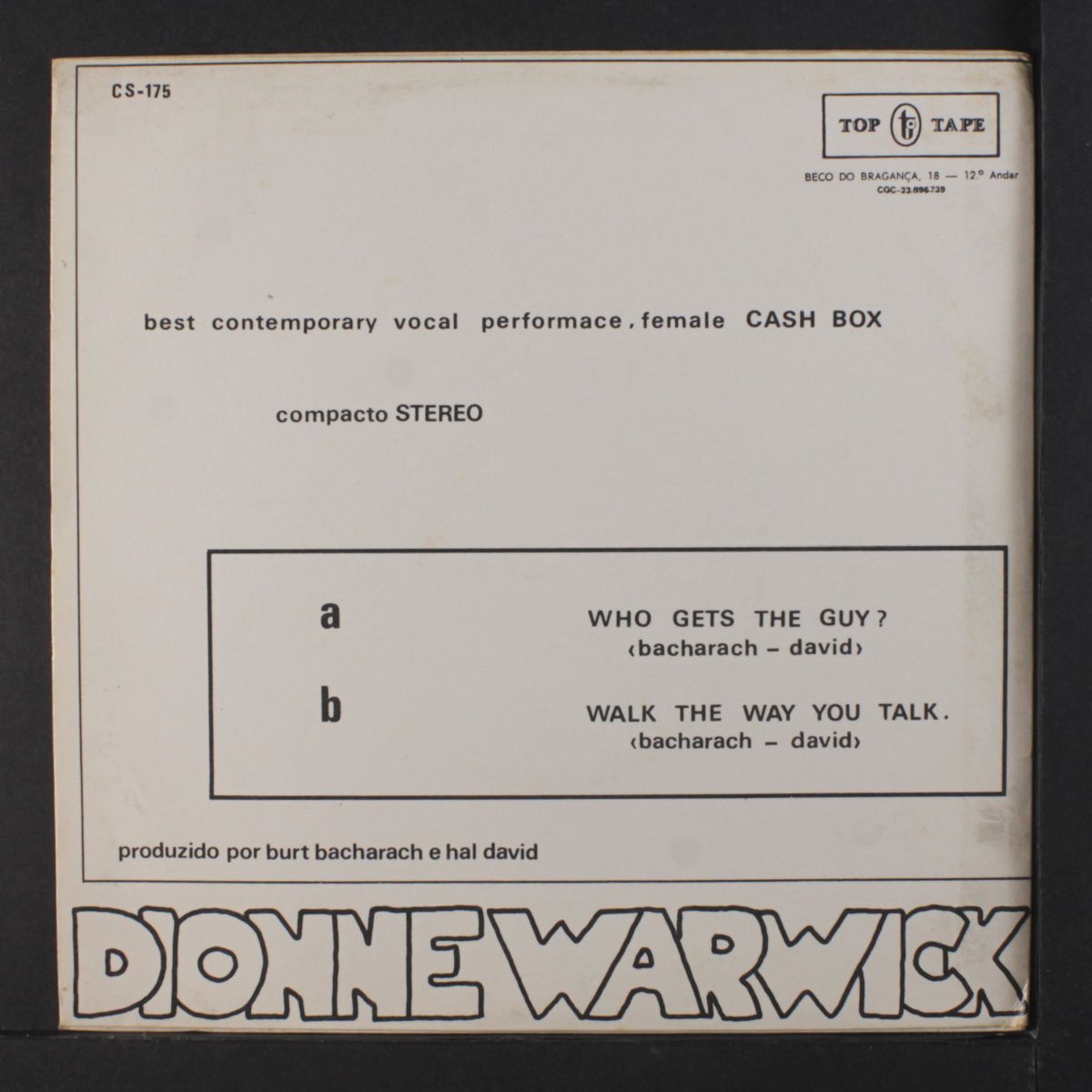 who gets the guy / walk the way you talk by DIONNE WARWICK