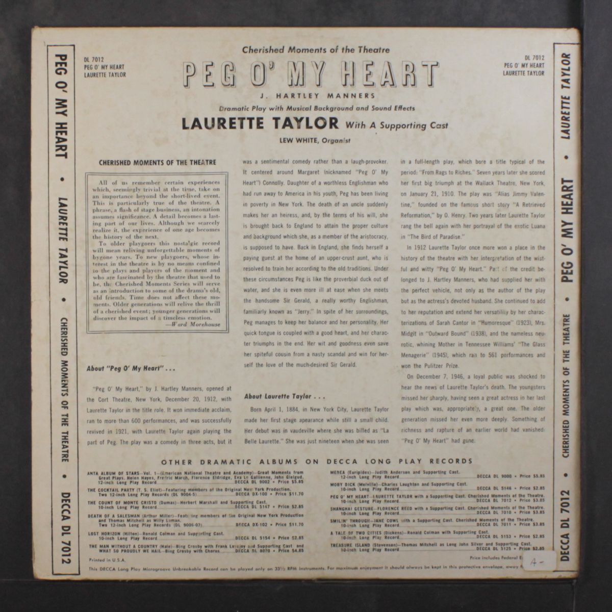 peg o' my heart by SOUNDTRACK