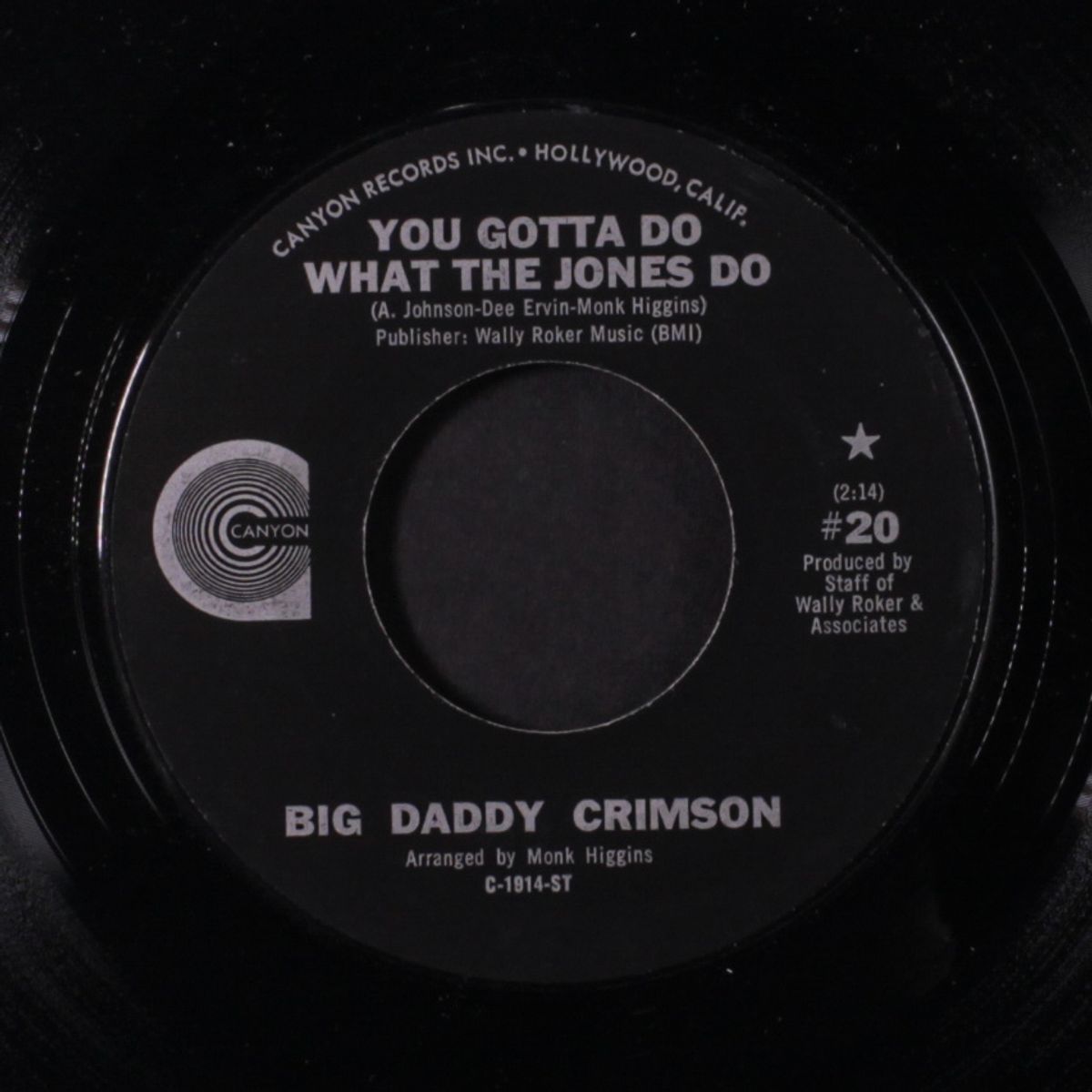 leave my woman alone/you gotta do what the jones do by BIG DADDY CRIMSON