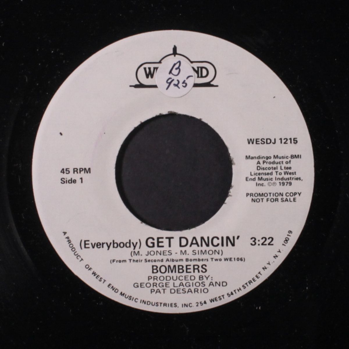 (everybody) get dancin' / same by BOMBERS