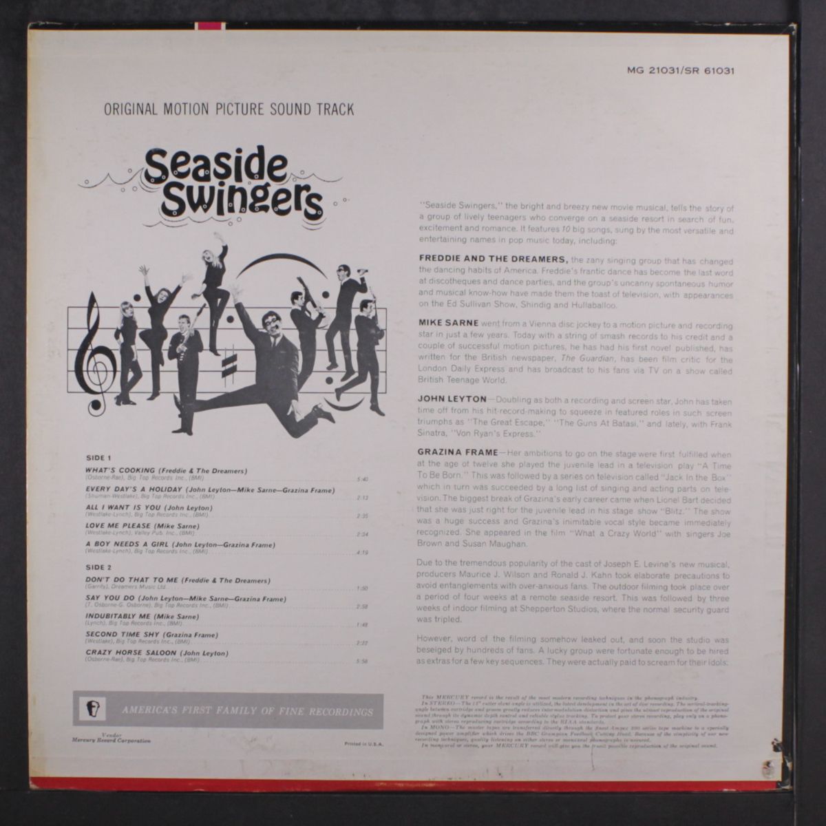 seaside swingers soundtrack by FREDDIE & DREAMERS