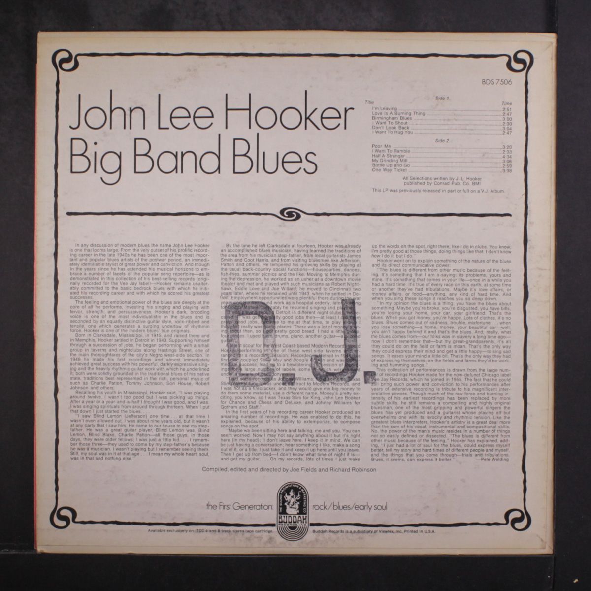 big band blues by JOHN LEE HOOKER