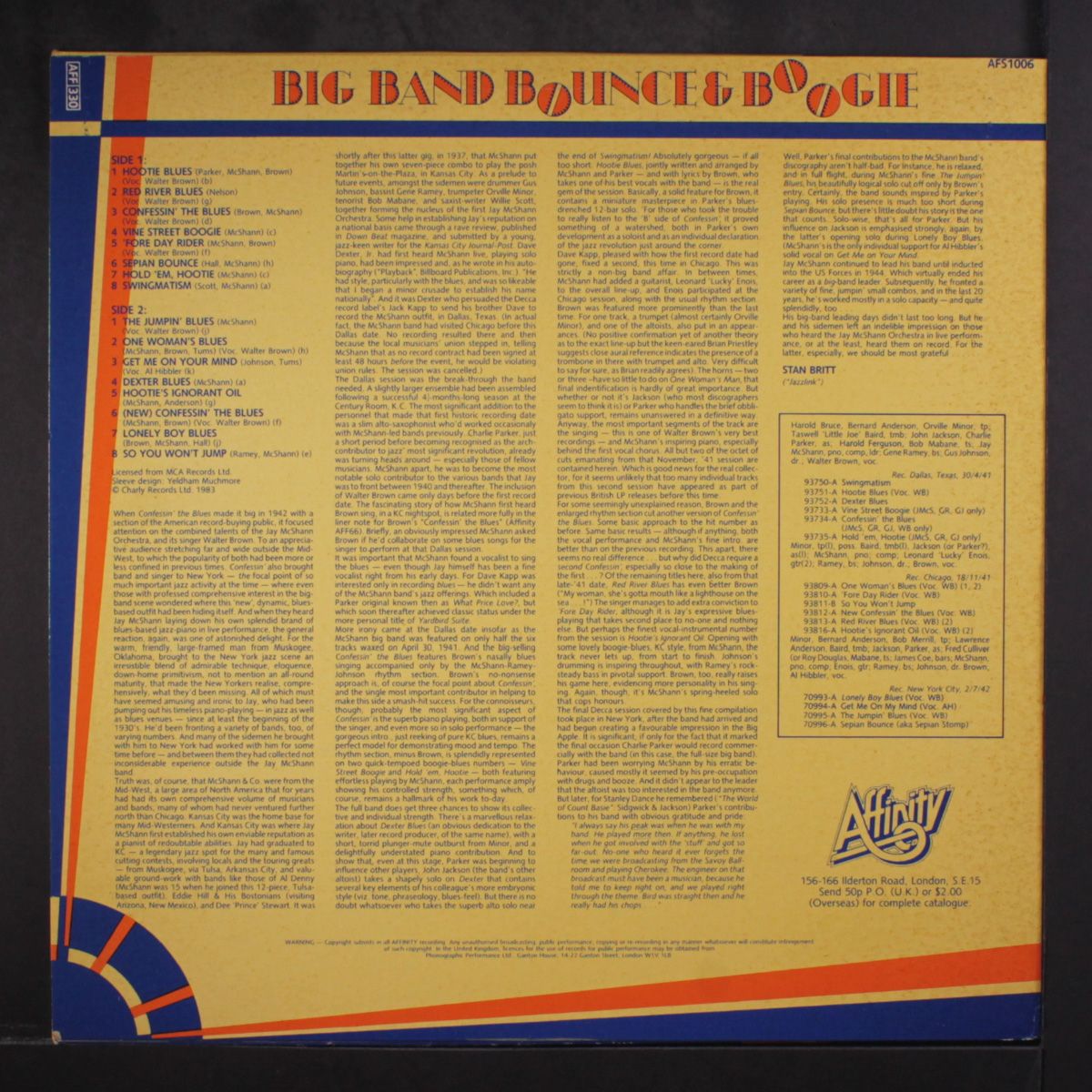 hootie's k.c. blues by JAY MCSHANN