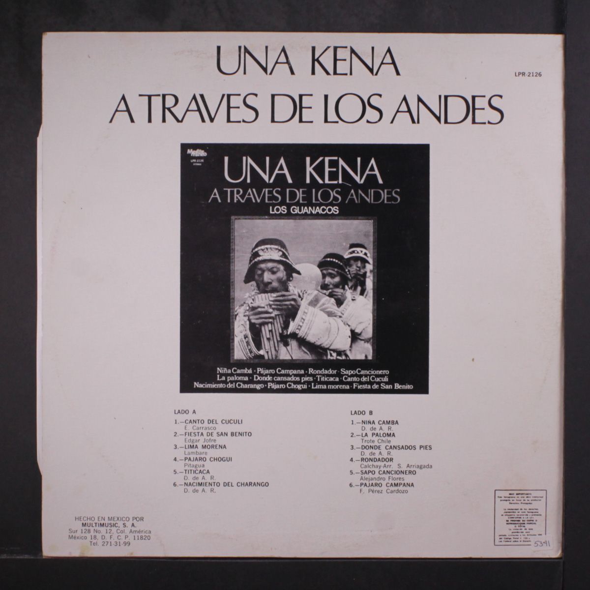 una kena a traves de los andes by LOS GUANACOS
